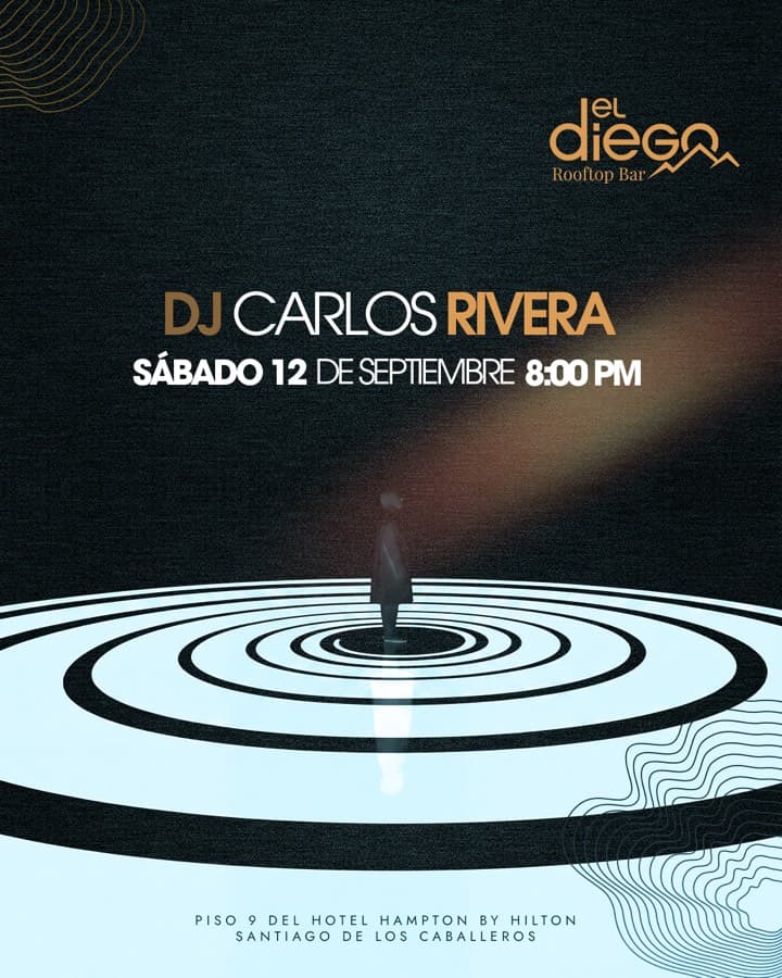 Flyer de Carlos Rivera, Sábado, 12 de septiembre